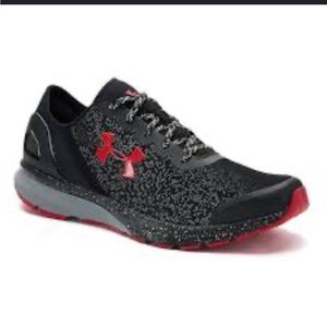 Under Armor Men’s Charger Athletic Shoes black/red/grey 13